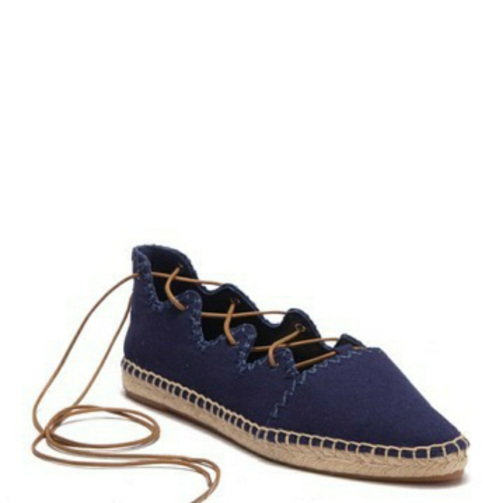 ***SOLD***Tory Burch Sonoma Gillie Espadrille Navy Sea Color